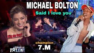 PILIPINAS GOT TALENT AUDITION  Part11   Michael Bolton  Said i love you  kinilig si angel.