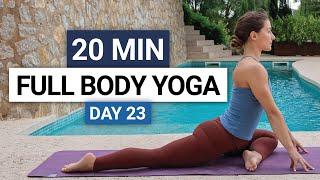 20 Min Full Body Yoga Flow  Day 23 - 30 Day Yoga Challenge