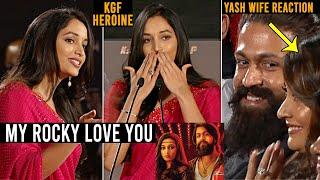 KGF Heroine Srinidhi Shetty Says LOVE YOU To Yash In front of His Wife  KGF 2  Daily Culture