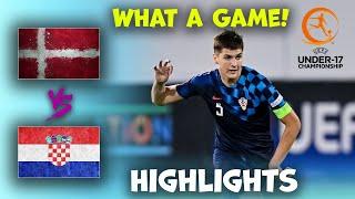 Denmark v Croatia  U17 Euro Championship  Highlights 23-05-2024