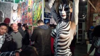 Chocolate and Art show 2017 Body Painting Artist Sal Lopez