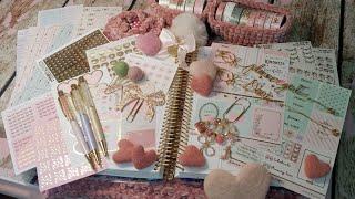 Plan With Me Using Simply Gilded Kit for Valentines Week Erin Condren