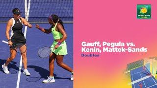 Gauff and Pegula vs Kenin and Mattek-Sands Doubles Highlights  Indian Wells 2024