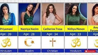 Religion of South Indian Actress  Tollywood Actress Age