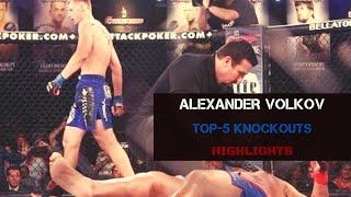 TOP-5 Knockouts by Alexander Volkov  Higlights  MMA