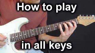 How to play all over the fretboard in all keys