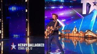 Britains Got Talent 2015 S09E02 Henry Gallagher 12 Year Old Sings His Own Amazing Original Song