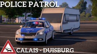 ‍️Police Patrol in Calais-Duisburg  TruckersMP Game Moderator