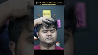 She Doing Black Stone Head Massage ASMR #shorts #homeasmrclinic #ladybarber