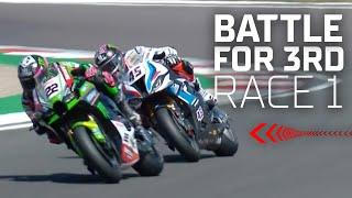 Lowes vs Redding in EPIC Race 1 duel at Donington Park  #GBRWorldSBK