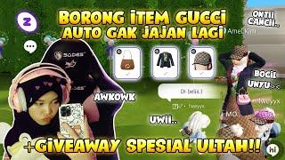 BORONG GUCCI AUTO GAK JAJAN LAGI + GIVEAWAY SPESIAL ULTAH I ZEPETO INDONESIA