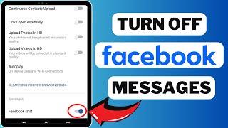 How to Turn Off Message Option on Facebook Full Guide