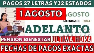 100% CONFIRMADO INICIAN PAGOS PENSIONES ADULTOS MAYORES CHECA TU SALDO  calendario septiembre