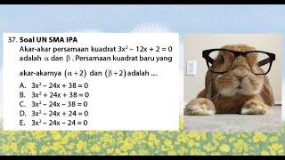 Akar-akar persamaan kuadrat 3x² - 12x + 2 = 0 adalah α dan β. Persamaan kuadrat baru yang akar