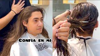 5 Años sin contarse el cabello TRANSFORMACIÓN a tijera #tutorial #cortedepelo #haircut