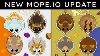 NEW MOPE.IO ARCTIC & DESERT GOLDEN TRIM SKINS UPDATE  GAMEPLAY OF ALL THE NEW SKINS