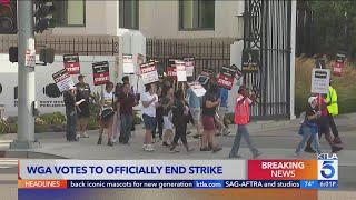 Hollywood writers strike comes to an end union leaders announce