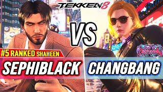 T8  Sephiblack #5 Ranked Shaheen vs Changbang Nina  Tekken 8 High Level Gameplay