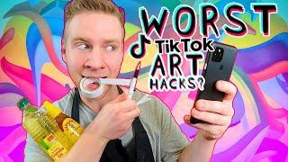 I Tried to DEBUNK the WORST TikTok Art Hacks...