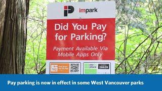 Park and pay at West Vancouver parks