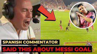 Spanish commentors crazy reaction to Messi goals after returning from injury