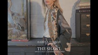 Sabina Savage Cashmere Backed Stole How to tie The Shawl