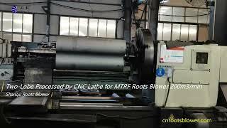 Two lobe processed by CNC Lathe for MTRF Roots Blower 200m3min