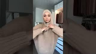 Turtle neck hijab style for winter ️ #hijabigirl #hijabstyle #hijabfashion