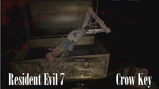 RESIDENT EVIL 7 How to find the Crow Key Location - Biohazard 7