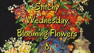 Blooming Flowers 8 #stampedcrossstitch #pointdecroix #flosstube #crossstitch #stitchalong