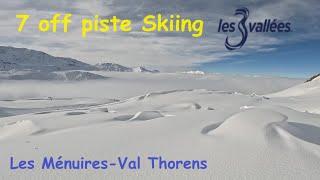 7 off piste in Les Ménuires & Val Thorens in a Powder day