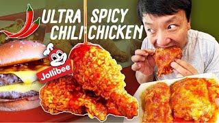 Jollibee ULTRA SPICY Chili Chicken & Burger King SPICY BURGER  Singapore Fast Food Tour