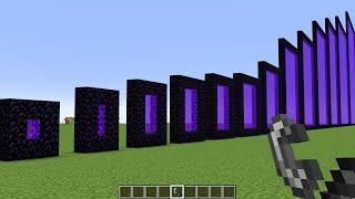 how big can be nether portal in minecraft