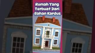 Rumah Yang Terbuat Dari Bahan Kardus #shortvideo #rumahkardus #shorts #rumah #kardus #kardusbekas