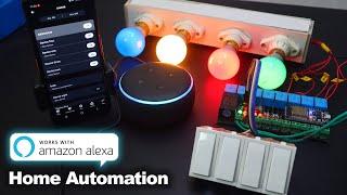 ESP32 Amazon Alexa Echo Dot Manual Switch Home Automation System