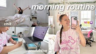 chill & productive morning routine 