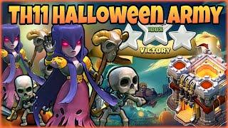 Clash of Clans - TH 11 Halloween Army - Mass Witches and Royal Ghosts