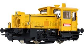 Roco 72021  78021 Diesellok BR 335 220 Bahnbau DBG  Digital Sound + dig. Kuppl. Spur H0