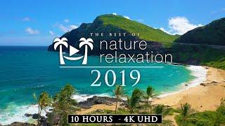 10 HOUR 4K DRONE FILM Best of Nature Relaxation™ 2019 + Calming Music Ambient AppleTV Style