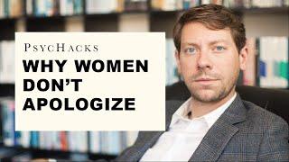 Why WOMEN DONT APOLOGIZE understanding the nature of the problem