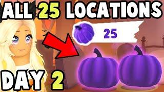 All 25 Purple Pumpkin Locations in Adopt Me DAY 2