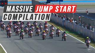 Massive Jump Start Compilation  Motorsports