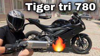 TİGER TRİ 780 EGZOZ ALDIM  YAMAHA R25 EGZOZ 2021