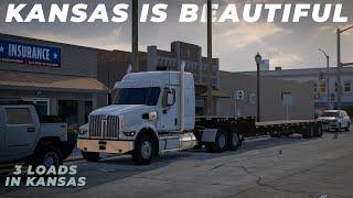 Kansas is Beautiful - Northern Kansas Rural Towns & Country Roads - American Truck Simulator 1.49