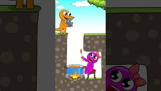 Rainbow Friends Blue Teaches Mean Pink a lesson  Funny Animation  #shorts #animation #story