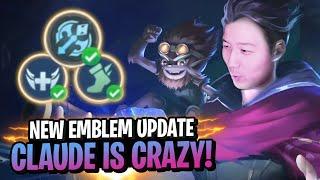 CLAUDE FAST AND STRONG FARM NEW EMBLEM  Mobile Legends