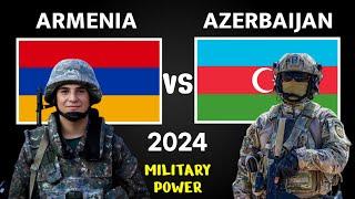Armenia vs Azerbaijan Military Power Comparison 2024  Azerbaijan vs Armenia Military Power 2024