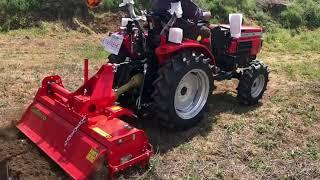 Minitractor Field Trac 270 trabajando  con rotovator