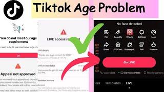 Tiktok live age processing problem  tiktok live age verification Hosts And guests problem solved