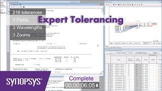 CODE V Tolerancing Minimized Production Costs  Synopsys